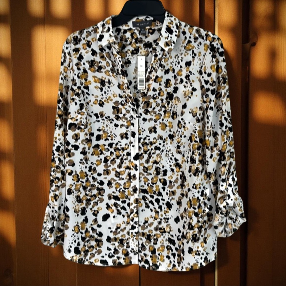 The Limited Animal Print Blouse Sz Medium NWT